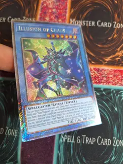 Yu-Gi-Oh! Illusion of Chaos RA02-EN020 Secret Rare 1st Edition Near Mint - Image 2