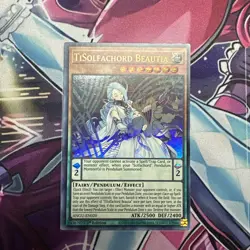 Yugioh TiSolfachord Beautia ANGU-EN020 Ultra Rare 1st Edition Near Mint - Image 1