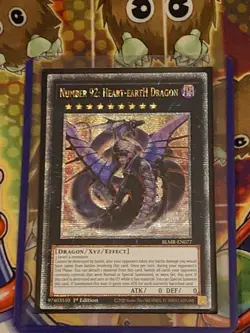 Yu-Gi-Oh BLMR-EN077 Number 92: Heart-eartH Dragon Quarter Century Secret Rare - Image 1