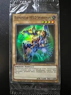 Elemental HERO Sparkman OPTP-DE004 Super Rare Moderate Play Yugioh - Image 1