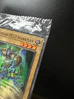 Elemental HERO Sparkman OPTP-DE004 Super Rare Moderate Play Yugioh - Image 2