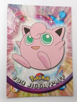 TOPPS Pokemon series Trading Cards 1999 - Jigglypuff, Wigglytuff #39,40 - Image 2