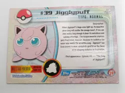 TOPPS Pokemon series Trading Cards 1999 - Jigglypuff, Wigglytuff #39,40 - Image 4