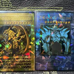 Yugioh Egyptian Gods Full Set Waifu Card Girl Holo Anime Yugioh Rare YCS WCS - Image 2
