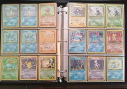 Pokemon Card Vintage Lot With Binder, 75 Holo, 18 Reverse Holo WOTC (Desc) - Image 4