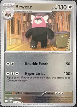 Bewear 112/132 Me01: Mega Evolution Reverse Holo - Pokemon Card - Image 1