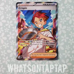 Pokemon Card Crispin 164/142 Secret Rare Scarlet Violet Stellar Crown LP - Image 1