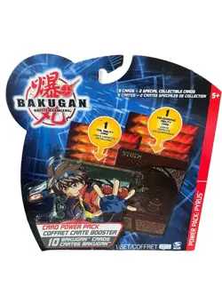 Bakugan Brawlers 10 Card Power Pack PYRUS Booster Foil Holographic Ability STUCK - Image 1