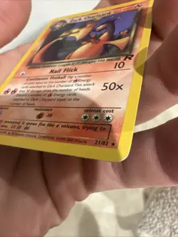 Pokemon Dark Charizard TCG Team Rocket Non Holo Card 21/82 - Image 5