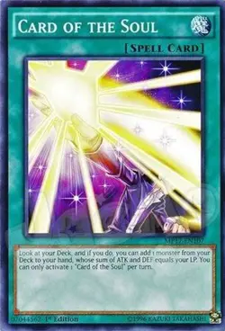 Yugioh - Card of the Soul - 1st Edition NM - Plus Free Holographic Card - Image 1