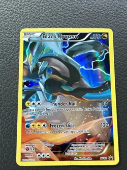 XY80 Black Kyurem Promo Full Art Card NM Condition - Image 1