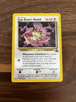 Team Rocket's Meowth #18 - Black Star Promo - WoTC Pokemon Card - Near Mint (NM) - Image 2