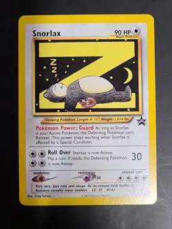 Snorlax Z Black Star Promo #49 Basic Pokemon Card TCG WOTC League NM G2U - Image 1