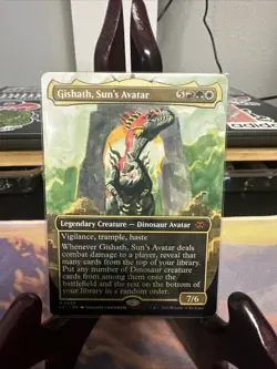 Gishath, Sun's Avatar (Borderless) The Lost Caverns of Ixalan Regular - Image 1