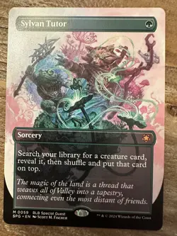 Sylvan Tutor : MTG *Borderless SPG* Special Guest #0059 / NM - Image 1