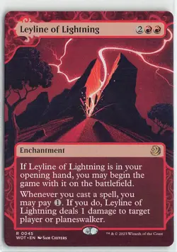MTG Wilds of Eldraine Enchanting Tales Leyline of Lightning Non Foll Rare #45 - Image 1