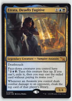 MTG Murders at Karlov Manner Etrata, Deadly Fugitive Non Foil Mythic #200 - Image 1