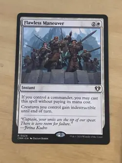 MTG Magic: Commander Masters Flawless Maneuver #0024 Rare - NM - Image 1