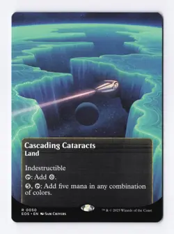 Cascading Cataracts (Borderless) 0050 (R) MTG Edge of Eternities Stellar Sights - Image 1