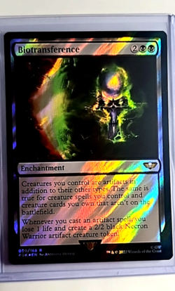 2022 MTG Magic The Gathering 40K Warhammer 40000 Surge Foil #30 Biotransference - Image 1