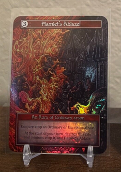 Sorcery: Contested Realm - Arthurian Legends - Hamlet's Ablaze! Foil NM/M - Image 1