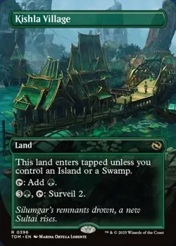 Kishla Village - Borderless, Tarkir: Dragonstorm, Near Mint x 1 MTG - Image 1
