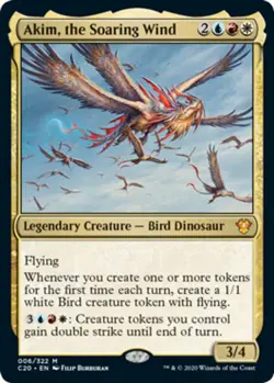 Akim, the Soaring Wind - Foil ~ Lightly Played Commander 2020 MTG Magic Ultimate - Image 1
