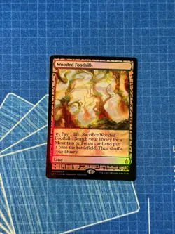 Wooded Foothills Zendikar Expeditions Foil - Image 1