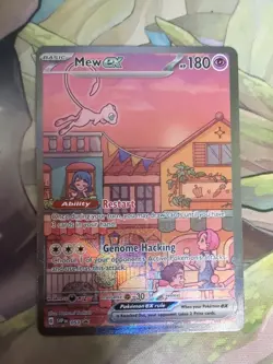 Pokemon TCG Scarlet & Violet Mew EX SVP 053 Black Star Promo Holo - Image 1