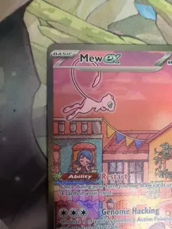 Pokemon TCG Scarlet & Violet Mew EX SVP 053 Black Star Promo Holo - Image 3