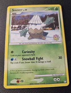 Pokemon Countdown Calendar 2008 English Snowflake Stamped Snover 101/123 MP - Image 1