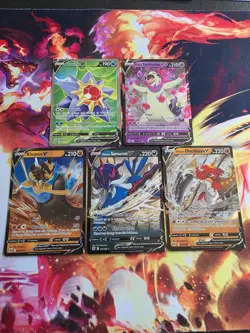 Pokemon Astral Radiance V Lot X5 NM Statmie V 166/189 Hisuian Typhlosion V 53 - Image 3