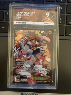 Pokemon Team Magma's Groudon EX Holo 15/34 Double Crisis ACE 9 POP 1 Grail - Image 1
