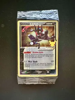 Pokemon TCG Greninja Gold Star SWSH144 - Celebrations Black Star Promo - Sealed - Image 1