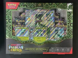 pokemon paldean fates premium collection box- Meowscarada Ex - 8 Packs READ - Image 1