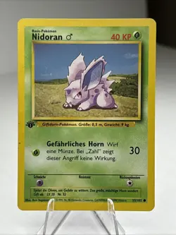 Pokemon Base Set / German, 1st Edition - Nidoran 55/102 - Image 1