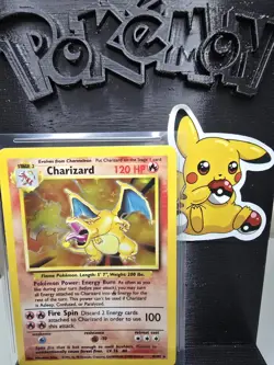 1999 Pokemon Base Set Unlimited Charizard 4/102 Holo NM-MINT Condition - Image 1