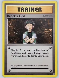 Brock's Grit 74/108 Pokemon - XY Evolutions LP - Image 1