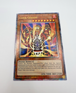 Yu-Gi-Oh! Lava Golem (RA01-EN001 1st Edition) Quarter Century Secret Rare NM - Image 1