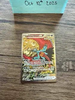 Roaring Moon EX Prismatic Evolutions Holo Card 162/131 Near Mint Condition - Image 1