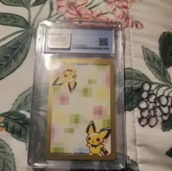 Pokemon Jumpluff Playing Cards Gold Poker Pichu Nintendo Japanese Japan Rare - Image 2