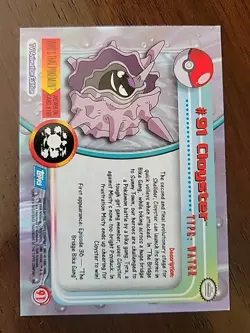 LP! Topps Pokemon Trading Card TV Animation Edition Cloyster #91 Blue Label - Image 2