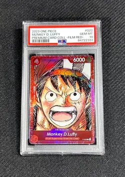 2023 Monkey D. Luffy One Piece Premium Card Collection -Film Red- English PSA 10 - Image 1