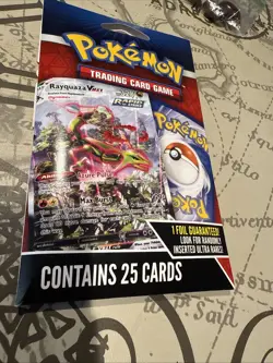 POKEMON TRADING CARD GAME 1 PACK 25 CARDS ONE FOIL GUARANTEE RANDOM INSERTS . - Image 1