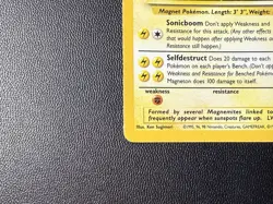 Magneton Pokemon TCG Unlimited Holo Rare Card 11/62 Fossil Set MP - Image 5