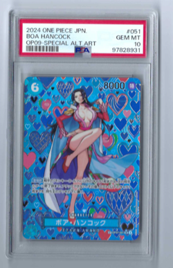 One Piece Card PSA 10 Boa Hancock OP07-051 SR SP Parallel Japanese - Image 1