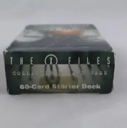 👽Vintage 1996 X-FILES Collectible Card Game 60 Card Starter Deck - Image 4