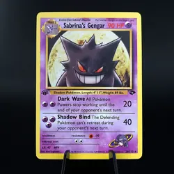 [ART CARD] Gengar & Sabrina's Gengar 1st Edition CUSTOM MADE *READ DESCRIPTION* - Image 4