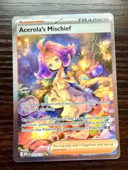 Acerola's Mischief 183/132 Special Illustration Rare Pokemon Card TCG NM - Image 1
