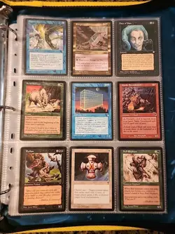 Vintage Magic The Gathering Binder Collection Card Lot MTG 1993-2003 - Image 1